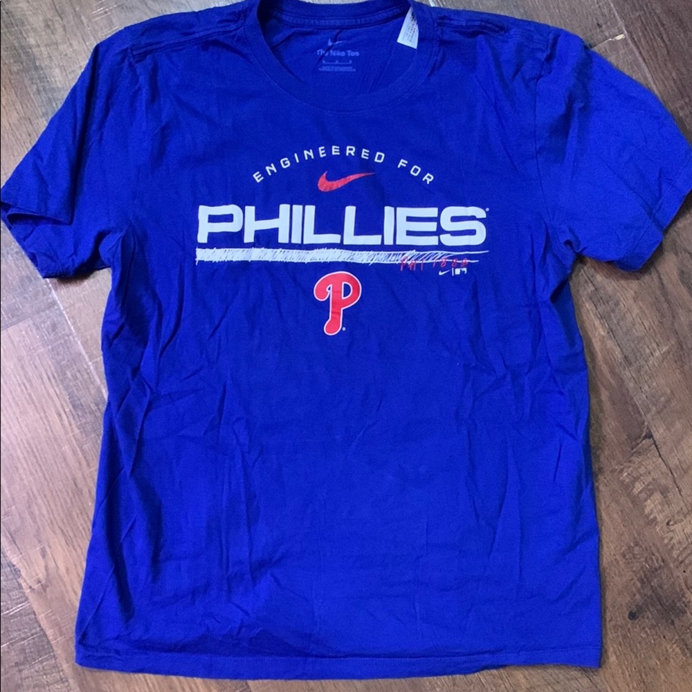 Nike Blue Phillies Graphic Tee